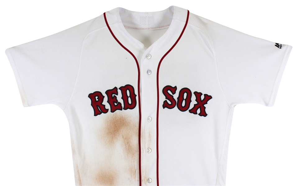 2017 Mookie Betts Game Worn & Signed Boston Red Sox Jersey with GREAT Wear! (MLB Authenticated)