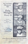 Original Eazy-E 1995 Funeral Program