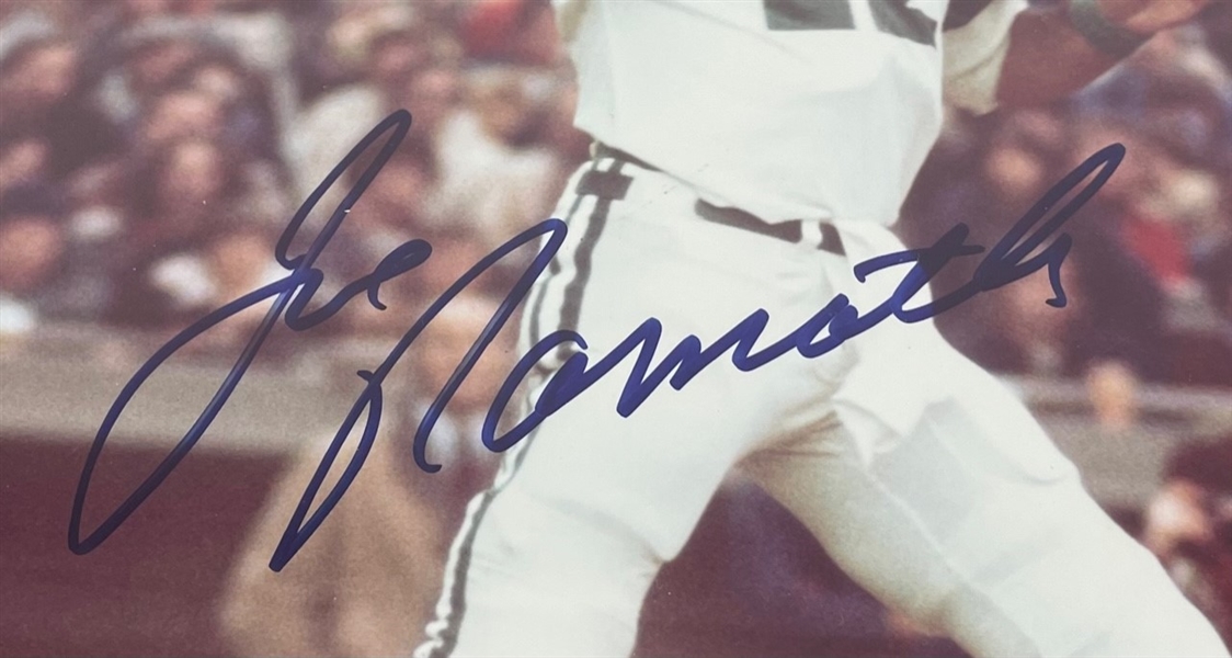 NFL HOF Joe Namath Signed & Mounted Photograph, numbered #400/#400 (JSA)
