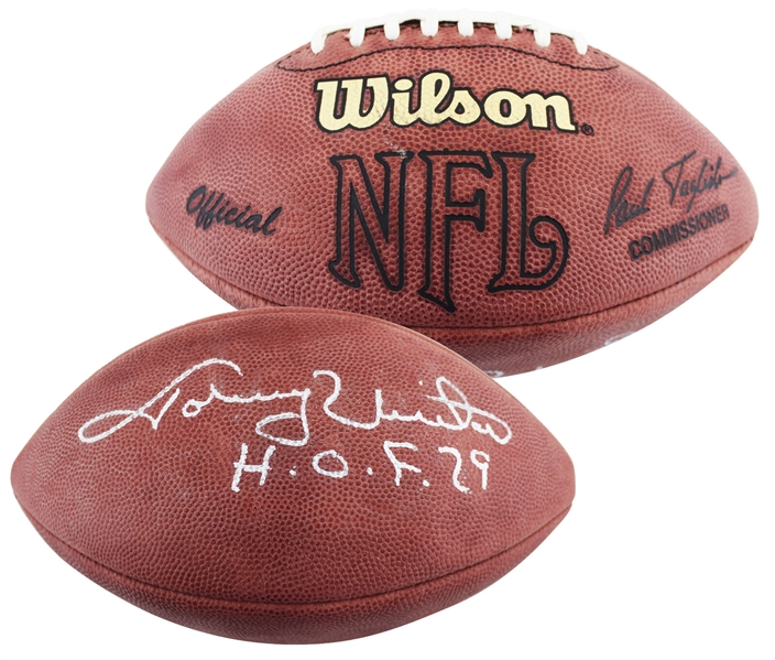Johnny Unitas Signed NFL Leather Game Model Football with "HOF 79" Inscription (JSA LOA)