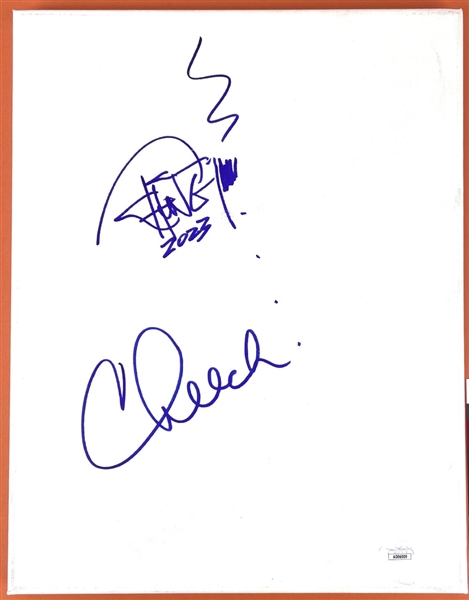 Cheech & Chong Signed Sketch (JSA)