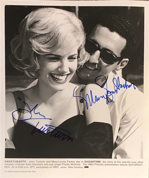 John Turturro & Mary Louise Parker Signed 8" x 10" Photo w/ Full Vintage Signatures (ACOA)