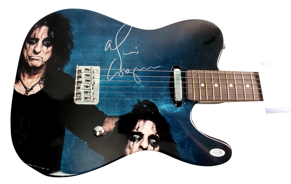 Alice Cooper Autographed Severed Head Guitar (ACOA)