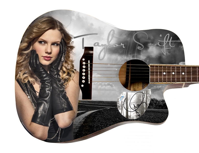 Taylor Swift Acoustic Graphics Guitar With Autograph (ACOA)