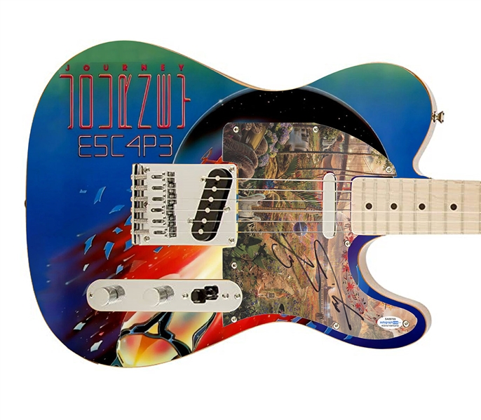 Journey: Steve Perry Autographed Fender Custom Guitar (ACOA)