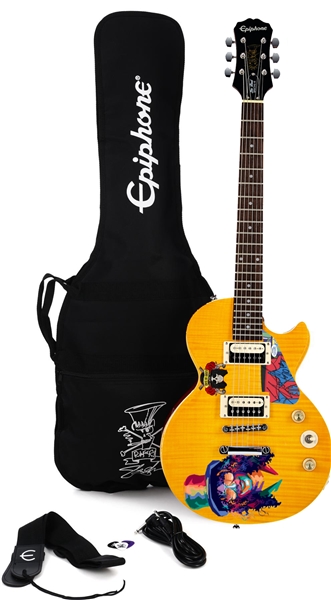 Slash Autographed Signature Model Epiphone Les Paul Custom Guitar (ACOA)