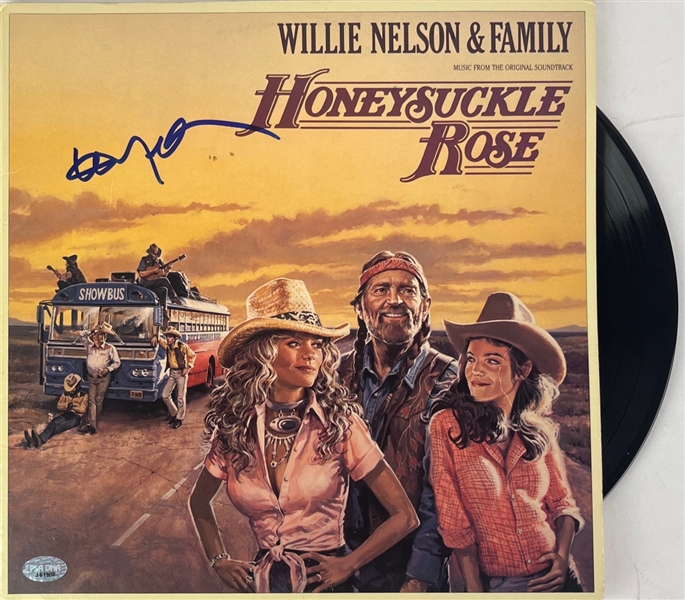 Willie Nelson Signed "Honeysuckle Rose" Album w/ Vinyl (PSA/DNA)