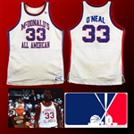 Shaquille ONeal PHOTO MATCHED Game Worn Jersey from 1989 McDonalds All-American Game - The Earliest Shaq Jersey to Ever Appear on The Market! (Sports Investors/SIA)(Shaq LOA)