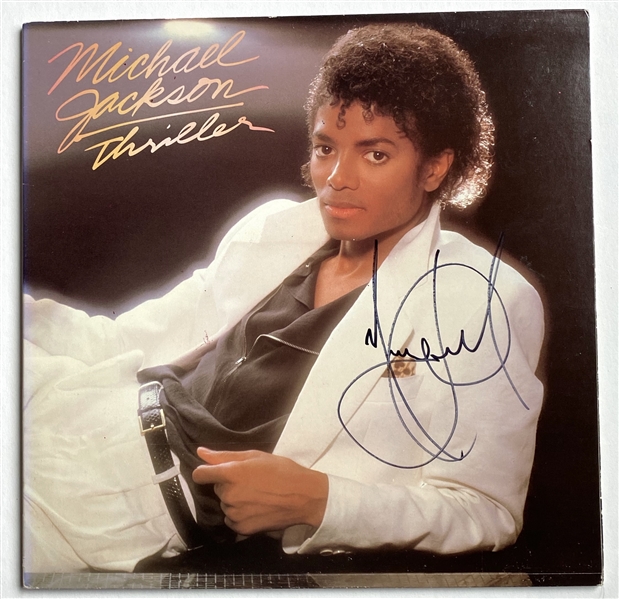 Michael Jackson In-Person Signed “Thriller” Record Album (JSA LOA) 