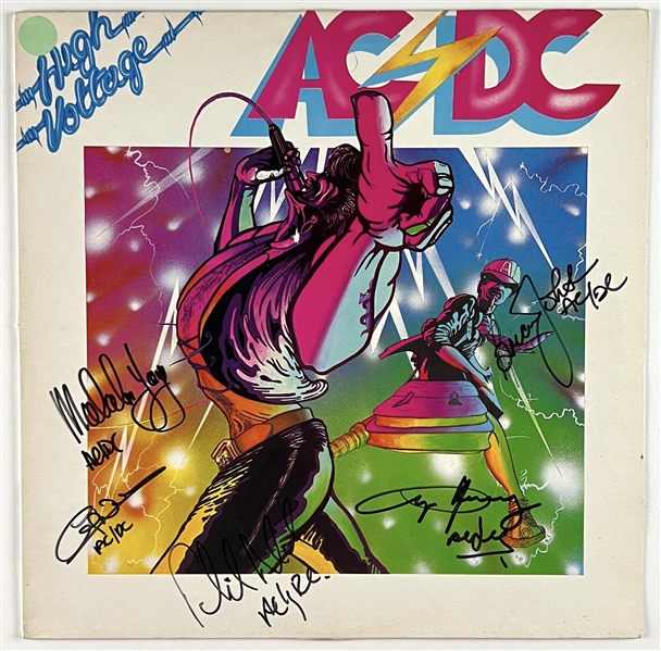 AC/DC Group Signed “High Voltage” Album Record (5 Sigs) (JSA LOA)