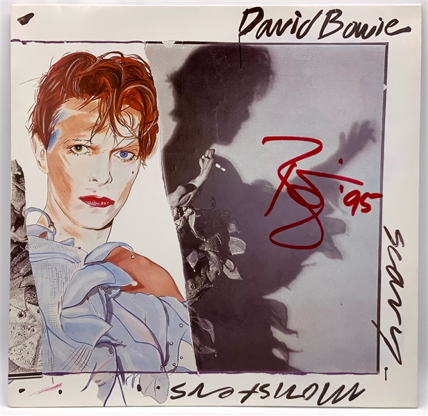 David Bowie Signed “Scary Monsters” Album (Andy Peters Bowie Expert LOA) 