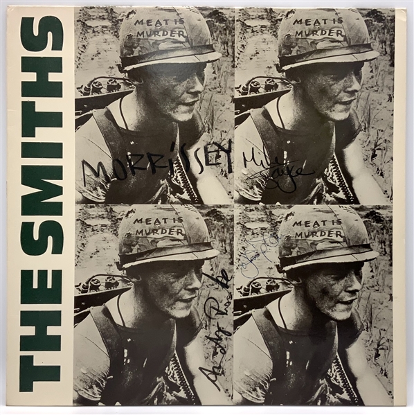 The Smiths Rare Group Signed “Meat is Murder” Record Album (4 Sigs) (Beckett/BAS Guaranteed)