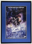 Star Wars “The Empire Strikes Back” Fisher, Ford, Hamill, Ect. Main Cast & Lucas Multi-Signed  Mini Poster (14 Sigs) (PSA LOA) 