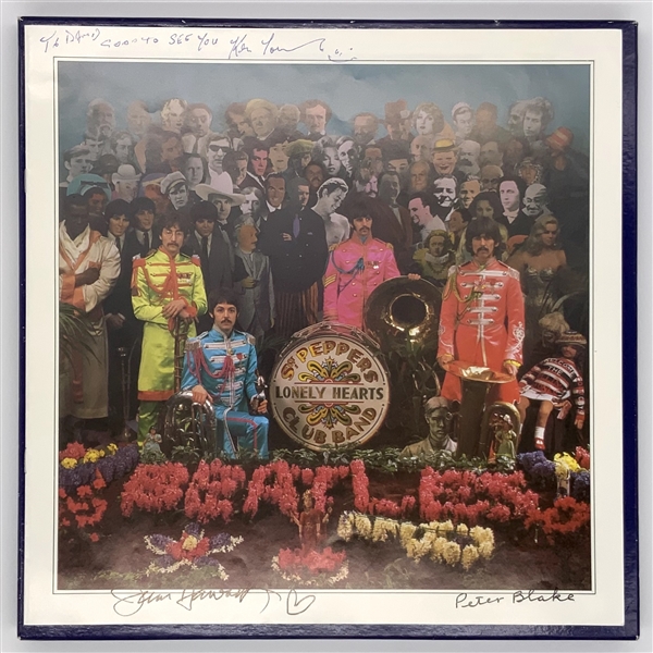 Beatles: Peter Blake Etc Limited-Edition “Sgt Peppers” CD Release Signed Set (3 Sigs) (Beckett/BAS Guaranteed)