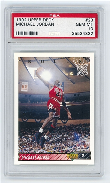 1992 Upper Deck Michael Jordan #23 Card (PSA GEM MT 10)