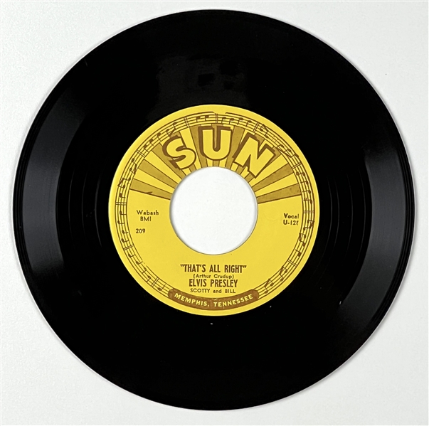 Elvis Presley’s 1954 Mint Unplayed Sun Records 45 “That’s Alright Mama” (Graceland Authenticated) 