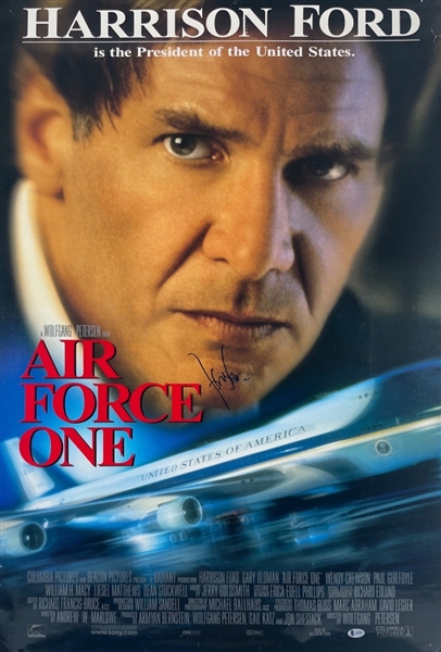Harrison Ford Signed Full Size "Air Force One" Movie Poster (Beckett/BAS LOA)