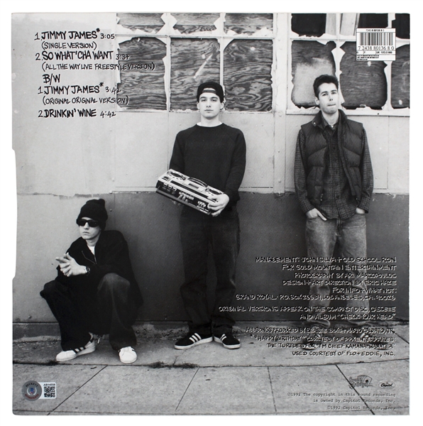 The Beastie Boys RARE Signed Frozen Metal Head Limited Edition White Vinyl E.P. Album Release (Beckett/BAS & JSA LOAs)