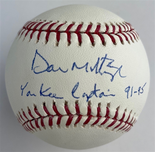 Don Mattingly Signed OML Baseball (MLB Holo)