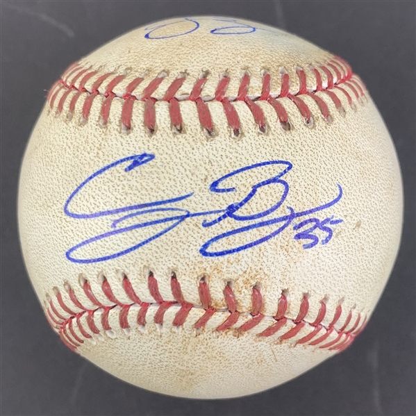 Dodger Stars: Cody Bellinger & Corey Seager Signed Game Used Baseball (PSA/DNA & MLB Authentication)
