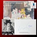 Jean-Michel Basquiat ULTRA RARE Signed Limited First Edition Hardcover Book: "Drawings" (Beckett/BAS)