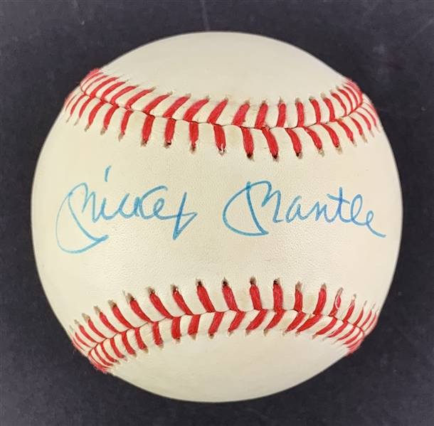Mickey Mantle Exceptionally Fine Single-Signed OAL Baseball (Beckett/BAS Guaranteed)