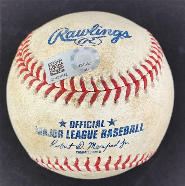 Justin Verlander Game Used Baseball from 4-25-2018 Game :: Astros vs. Angels :: Used for Career Strikeout #2,686! (MLB Authentication)