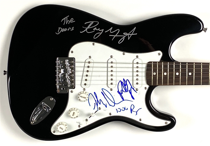 The Doors In-Person Group Signed Electric Guitar (3 Sigs) (John Brennan Collection) (Beckett/BAS Guaranteed) 