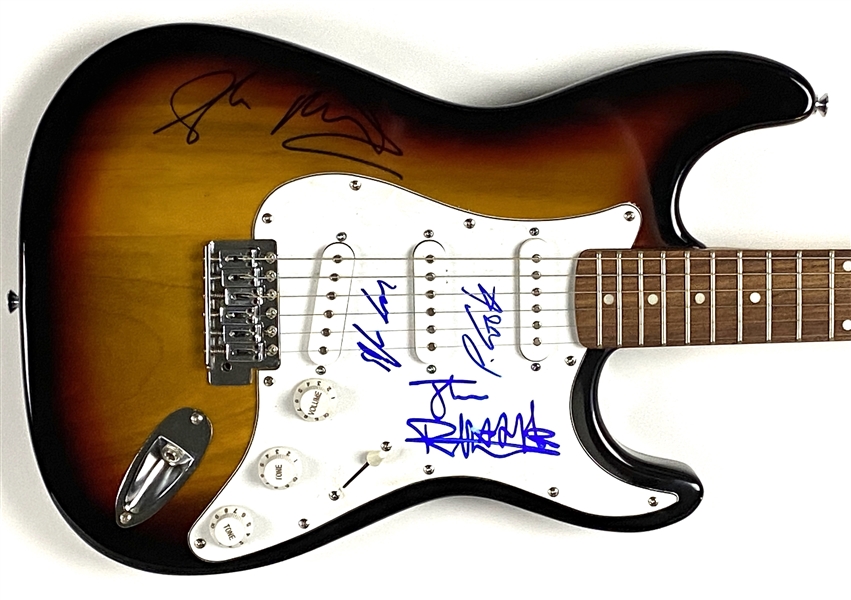 Sex Pistols In-Person Group Signed Electric Guitar (4 Sigs) (John Brennan Collection) (Beckett/BAS Guaranteed) 