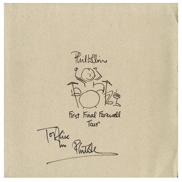 Phil Collins Autographed 2005 First Final Farewell Tour Program Slipcase (UK) (Tracks COA) 