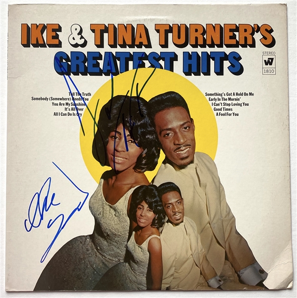 Ike & Tina Turner In-Person Dual-Signed “Greatest Hits” Record Album (JSA LOA) 