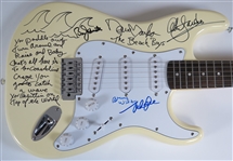 The Beach Boys Group Signed Fender Squier Stratocaster Guitar by 5 Members (JSA LOA)