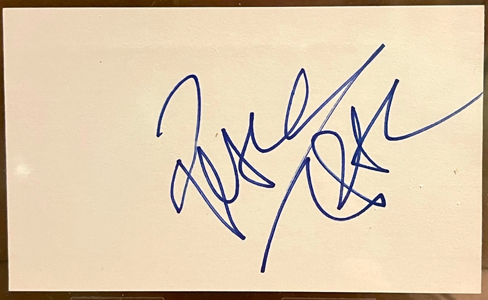 Tupac Shakur ONE OF HIS LAST AUTOGRAPHS In-Person RARE Signed 5” x 3” Card (Beckett/BAS LOA)