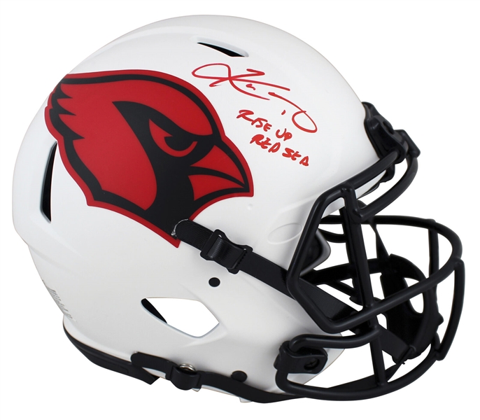 Kyler Murray Signed Cardinals Full Size Helmet with Rise Up Red Sea Inscription (BAS)