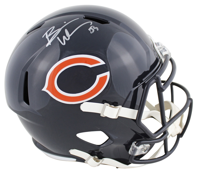 Brian Urlacher Signed Chicago Bears Full Size Replica Helmet (Beckett/BAS Witnessed)