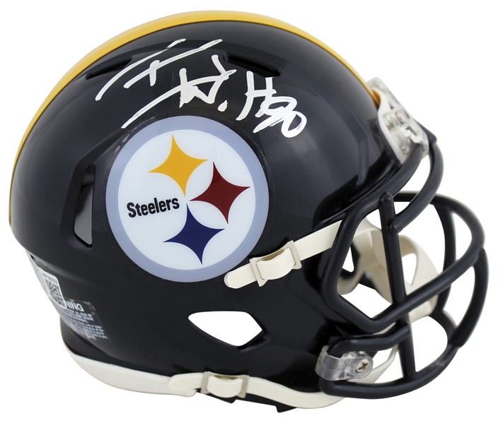 T.J. Watt Signed Pittsburgh Steelers Speed Style Mini Helmet (Beckett/BAS Witnessed)