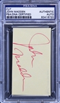 John Madden Signed 2" x 3.5" Cut Signature (PSA/DNA Encapsulated)