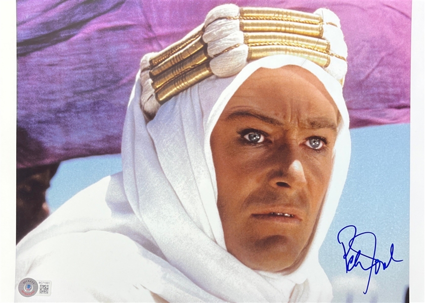 Peter OToole Signed 10" x 14" Lawrence of Arabia Photo (Beckett/BAS)