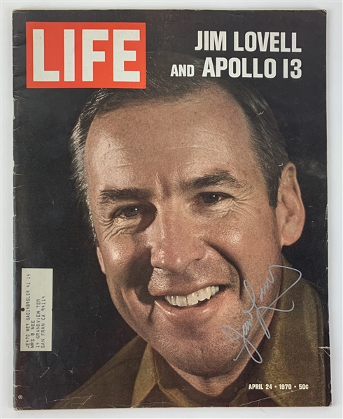 Jim Lovell Signed LIFE Magazine (Beckett/BAS LOA)(Steve Grad Autograph Collection)