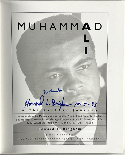 Muhammad Ali & Howard Bingham “A Thirty-Year Journey” Signed Book (Third Party Guaranteed) 