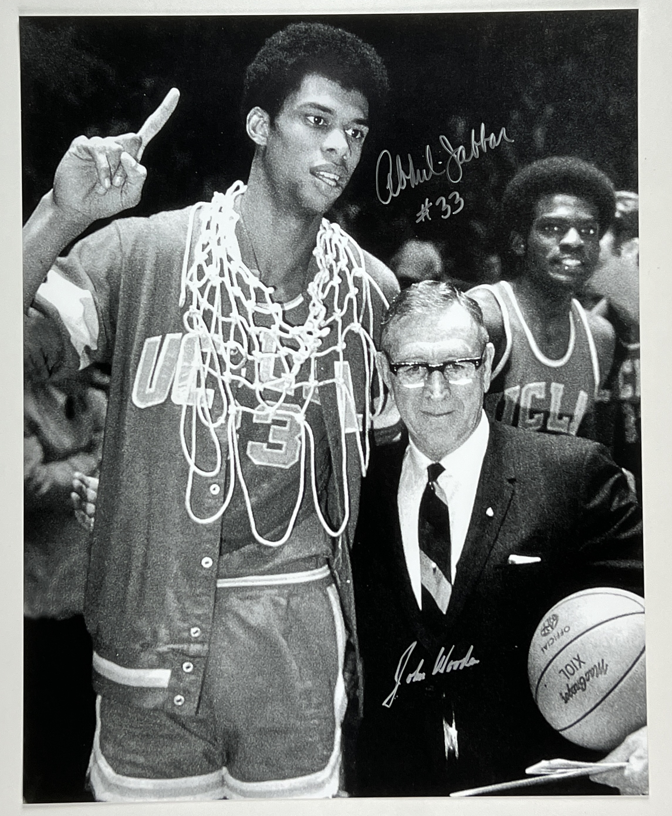 Lot Detail UCLA John Wooden & Kareem AbdulJabbar 16” x 20” Signed