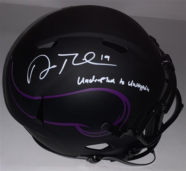Adam Thielen Signed Undrafted to Unstoppable Inscribed Full Size Replica Helmet (Beckett/BAS)
