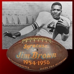 Jim Brown Presentational Game Ball from His Final Game at Syracuse!