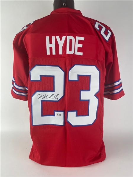 Micah Hyde Signed Red Buffalo Bills Jersey (Beckett/BAS)