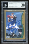 Peyton Manning Signed 1998 Topps #360 Rookie Card (Beckett/BAS Encapsulated)