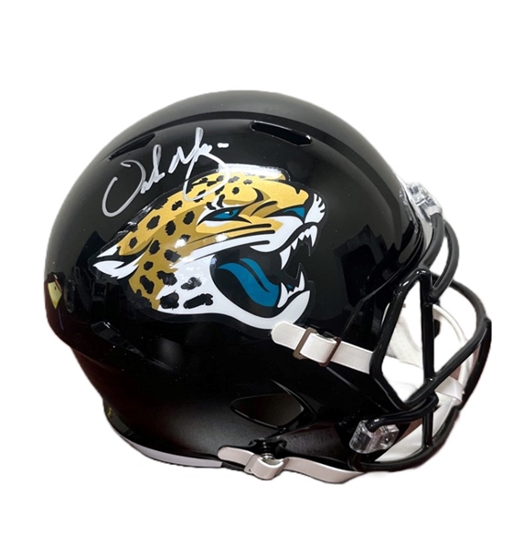 Urban Meyer Signed Jaguars Rep Helmet (Fanatics)