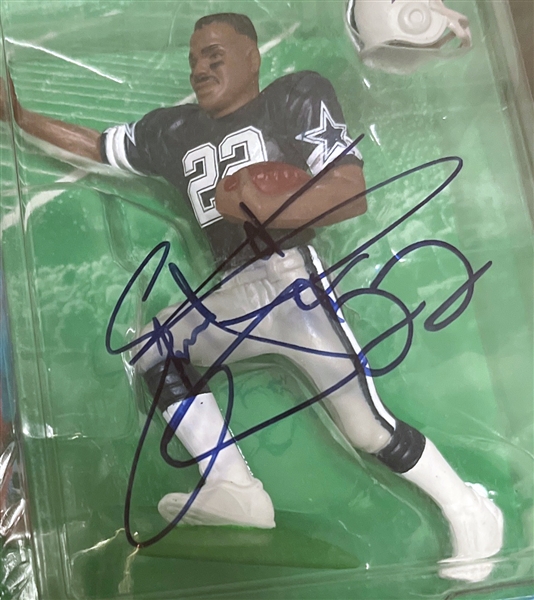 Emmitt Smith Signed 1997 Starting Lineup Collectible (Third Party Guaranteed)