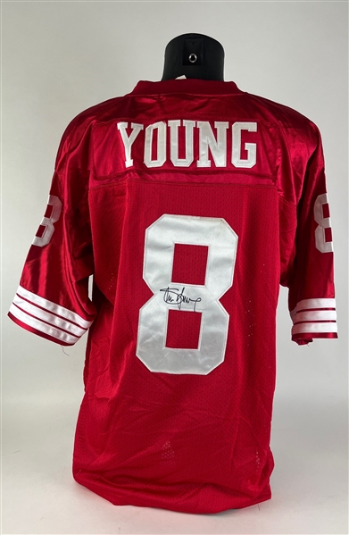 Steve Young Signed San Francisco 49ers Throwback Jersey (Third Party Guaranteed)