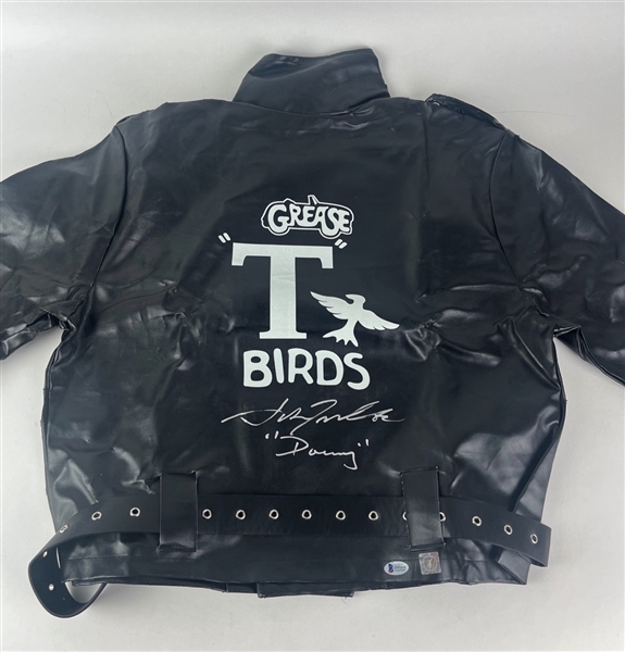 Grease: John Travolta Signed & "Danny" Inscribed T-Birds Leather Jacket (Beckett/BAS)
