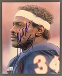 Walter Payton Signed 8 x 10 Photograph (Beckett/BAS LOA)